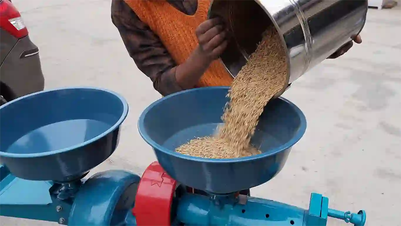 rice mill business in hindi